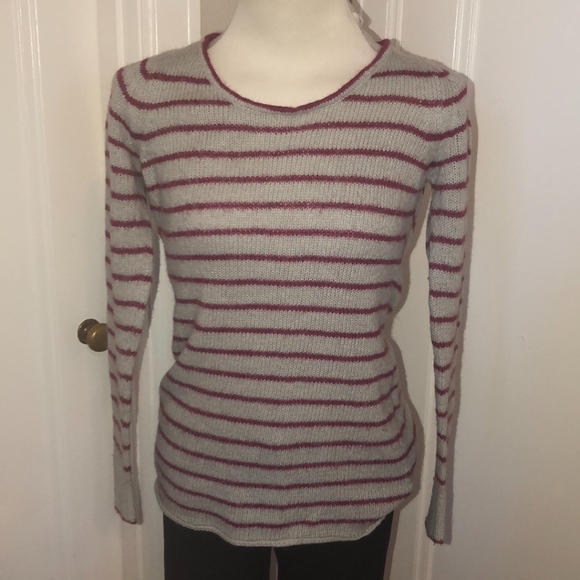 Wooden Ships Sweaters - Wooden Ships Striped Mohair Sweater